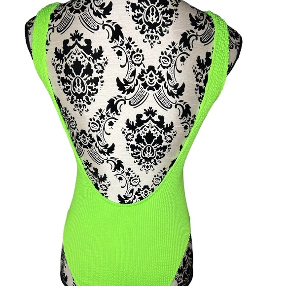 Neon Green Sexy Bathing Suit - Picture 6 of 12